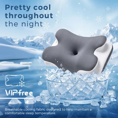 Cooling Memory Neck Pillow for Comfort